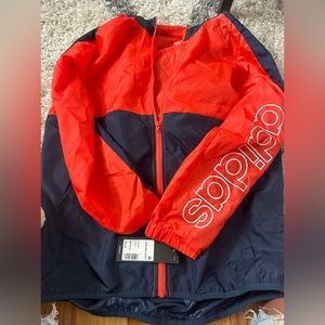 Adidas nylon boys windbreaker jacket